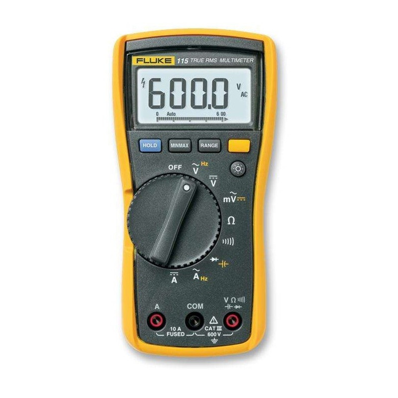 FLUKE 115 -  Technicians Digital Multimeter, True RMS, 6000 Count