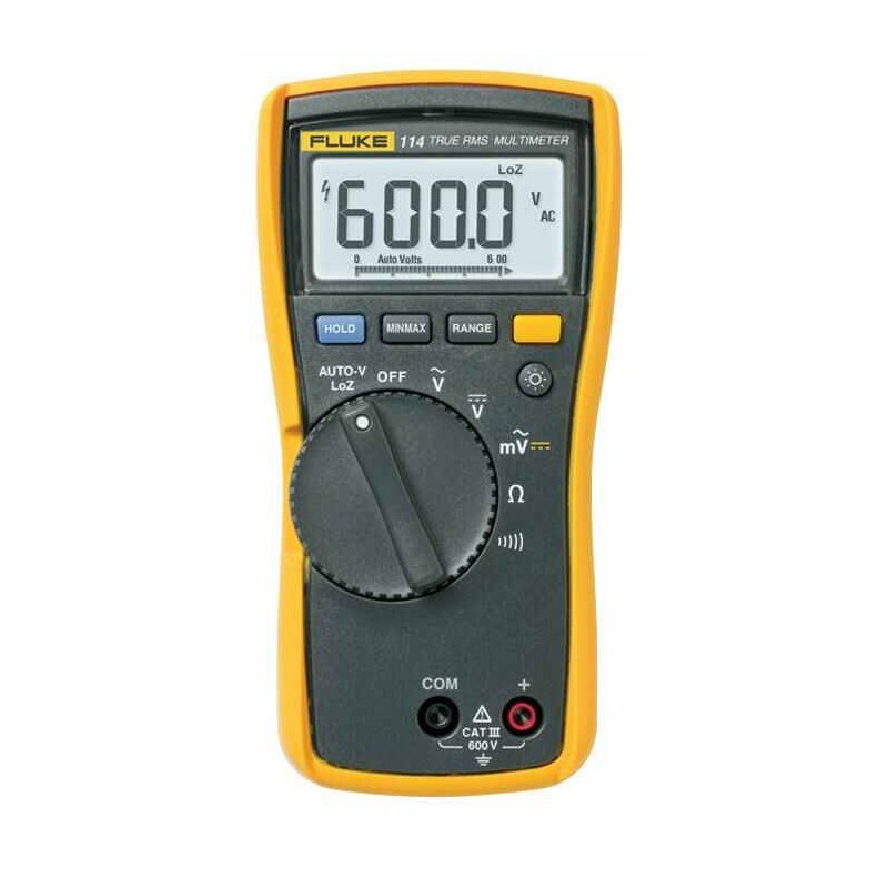 FLUKE 114 -  Electrical Digital Multimeter, 6000 Count, True RMS