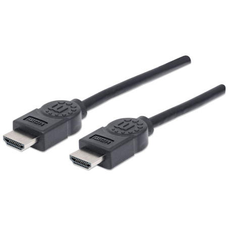 HDMI Male to Male, 4K@30Hz, 3D, Shielded, Black, 1.8 m (6 ft.)