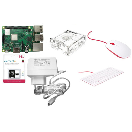 Raspberry Pi 3 B+ Starter Kit ,1Gb Ram, micro-SD Card,Case