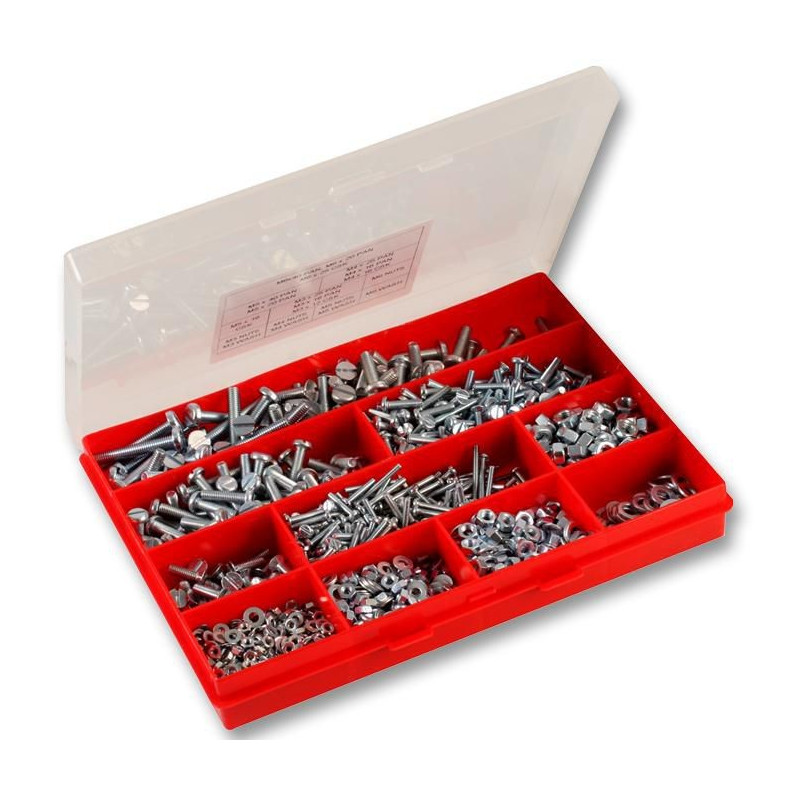 Duratool (D01617) Fastener Set, Machine Screws, 2150 Pieces