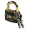 Kasp Security (K12440BLAA1) Brass Padlock with a Black Plastic Coating