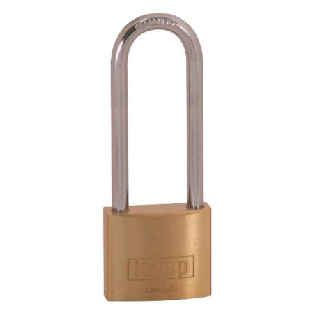 CK Tools (K12040L63D) Padlock, Brass, 63mm Long Shackle, 40mm