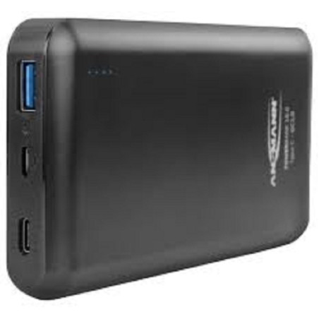 Battery Pack, Rechargeable, USB, Type C, 15000 mAh, Black