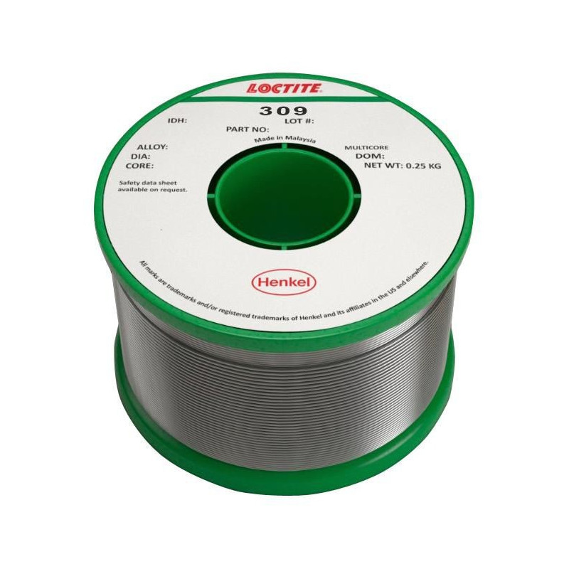 Loctite (309 60EN 5C 0.9MM R 250G) Solder Wire, 60/40, 250g