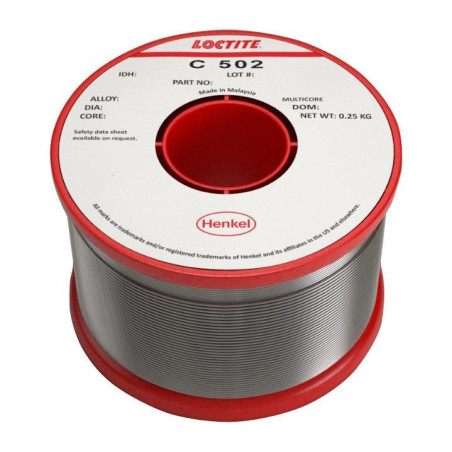 Loctite (C 502 96SC 5C 0.5MM G 250G) Solder Wire, Lead Free, 250g