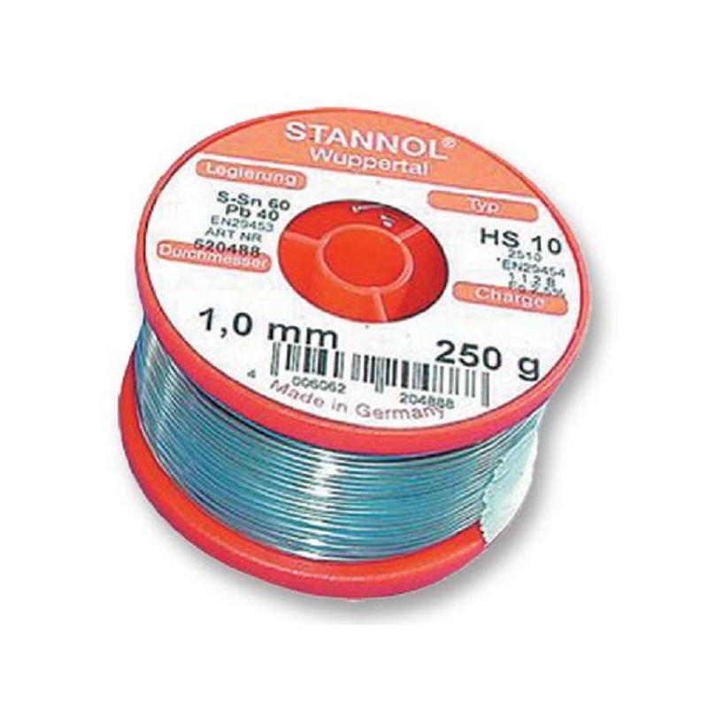 Stannol (HS10 2510 1,2MM 500G STANNOL) Solder Wire, 60/40, 500g