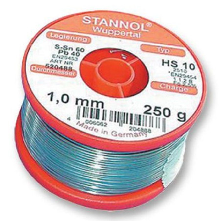 Stannol (HS10 2510 1,2MM 500G STANNOL) Solder Wire, 60/40, 500g