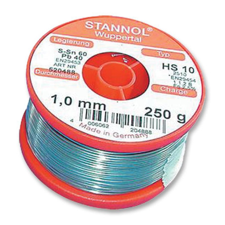 Stannol (HS10 2510 0,7MM 250G) Solder Wire, 362 Flux, 250g