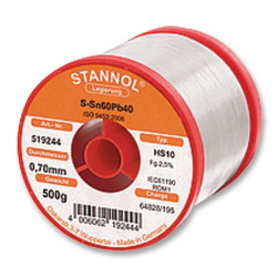 Stannol (HS10 2510 1,0MM 500G) Solder Wire, 362 Flux, 500g