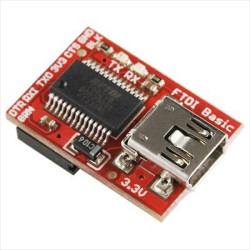 FTDI Basic Serial to UART Interface Converter 3.3V, SparkFun Electronics