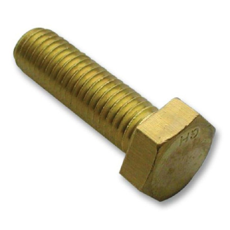 TR Fastenings (M616 HHBRSCS100-) Set Screw, M6, 16 mm, Brass, Hex Head