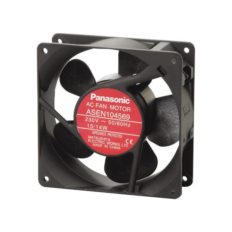 Panasonic (ASEN10416) AC Axial Fan, 230V, Square, 120 mm, 38 mm