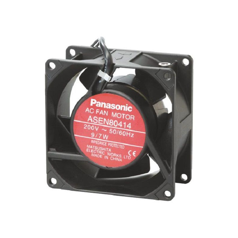 Panasonic (ASEN80411) AC Axial Fan, 100V, Square, 80 mm, 38 mm