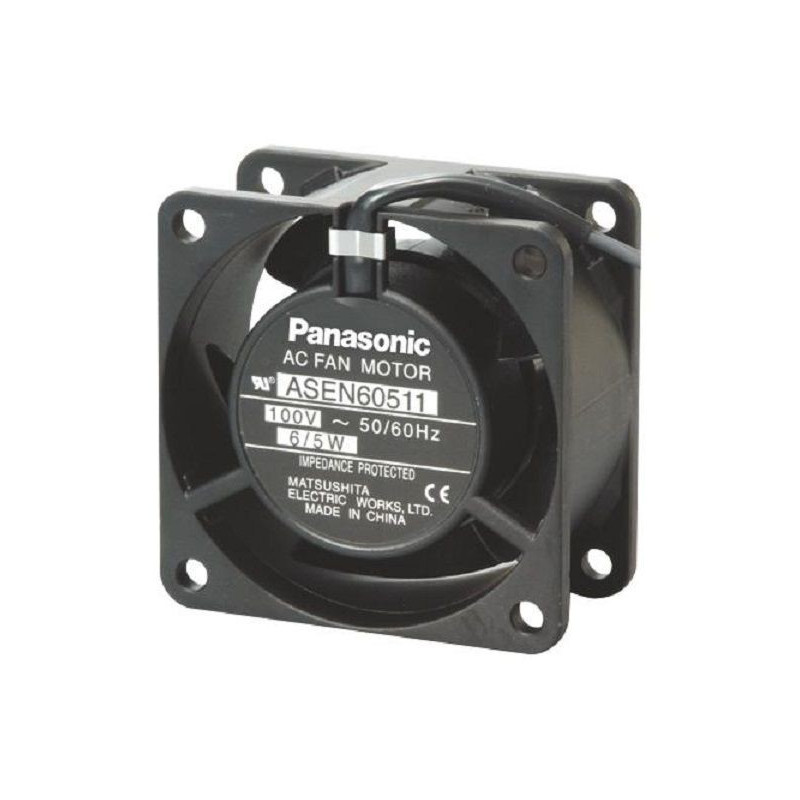 Panasonic (ASEN60511) AC Axial Fan, 100V, Square, 60 mm, 30 mm