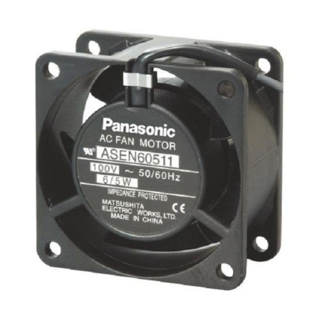 Panasonic (ASEN60511) AC Axial Fan, 100V, Square, 60 mm, 30 mm