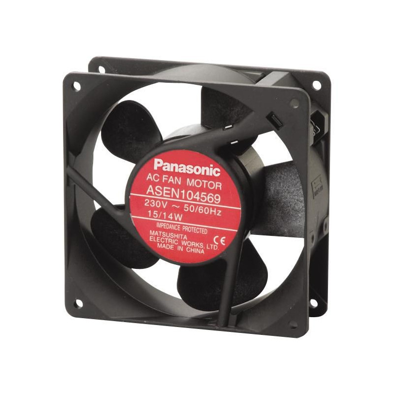 Panasonic (ASEN10411) AC Axial Fan, 100V, Square, 120 mm, 38 mm