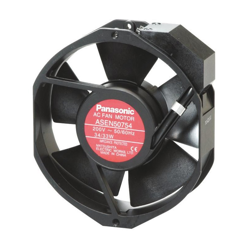 Panasonic (ASEN50751) AC Axial Fan, 100V, Rectangular, Rounded Ends, 172 mm