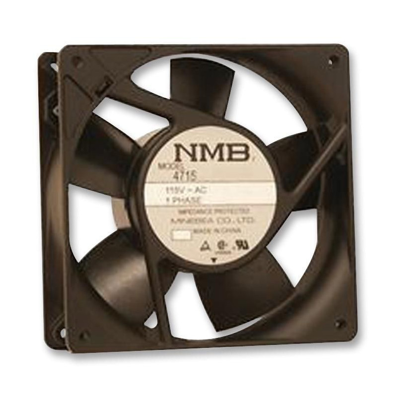 NMB Technologies (4715FS-23T-B50-D00) AC Axial Fan, 230V, Square, 119 mm